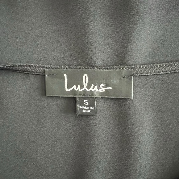 Lulus - NWT Long Sleeve Open Tie Front Crop Blouse Sz S - Picture 5 of 7